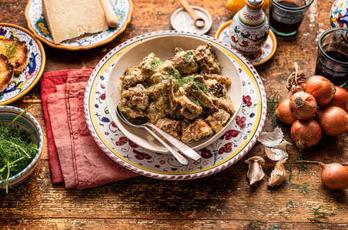 Agnello in fricassea