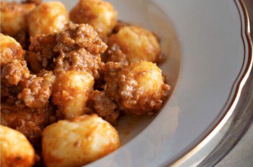 Gnocchi al ragù di agnello