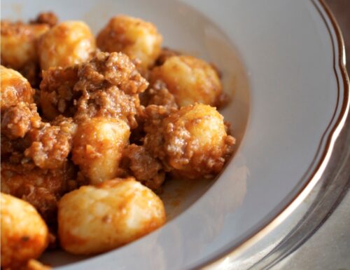 Gnocchi al ragù di agnello