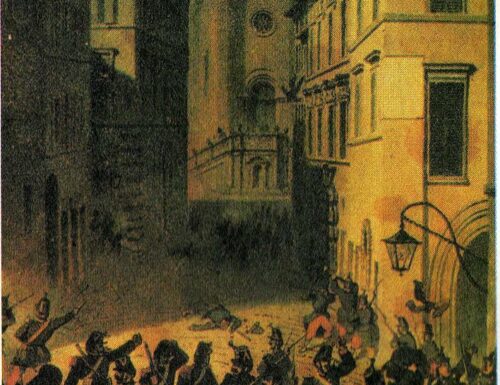 Le truppe pontificie fanno strage a Perugia per domare l'insurrezione
