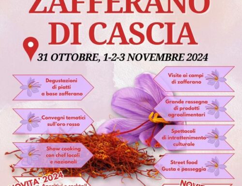 A Cascia è il momento della Mostra mercato dello zafferano